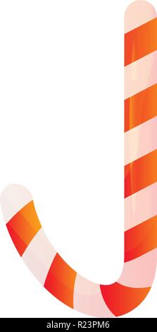 Xmas candy stick icon, isometric style Stock Vector
