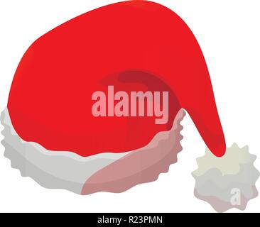 Santa hat icon, isometric style Stock Vector