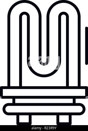 Tan from boiler icon, outline style Stock Vector