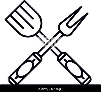 Kitchen cook tool icon, outline style Stock Vector