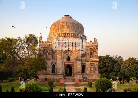 Shish Gumbad Tomb, Lodi Gardens, New Delhi, Delhi, India, Asia Stock Photo