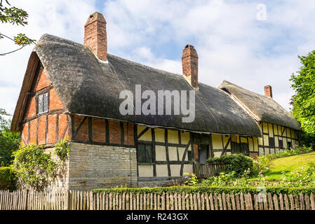 Anne Hathaway,s cottage,Anne married to William Shakespeare of global fame,the cottage in the village of Shottery, close to Stratford upon avon Stock Photo