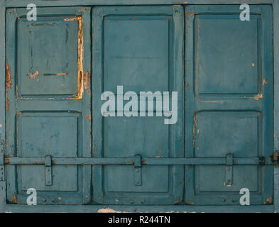 Maltese old blue window, Malta Stock Photo