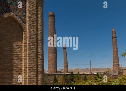 The 15th-century minarets of Herat, Afghanistan Stock Photo