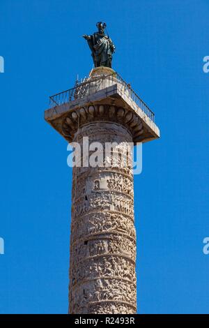 Piazza Colonna, Rome, Lazio, Italy, Europe Stock Photo