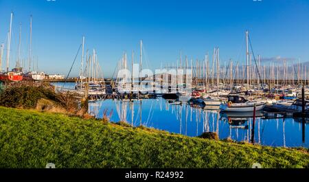 Howth Marina, Howth, County Dublin, Leinster, Republic of Ireland, Europe Stock Photo