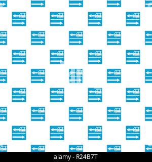 Road for route auto pattern seamless in flat style for any design Stock Vector