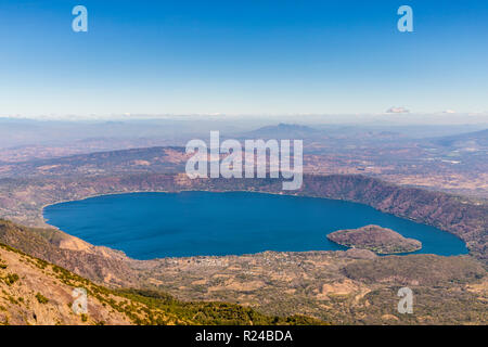 A view of Coatepeque Lake in Santa Ana, El Salvador, Central America Stock Photo