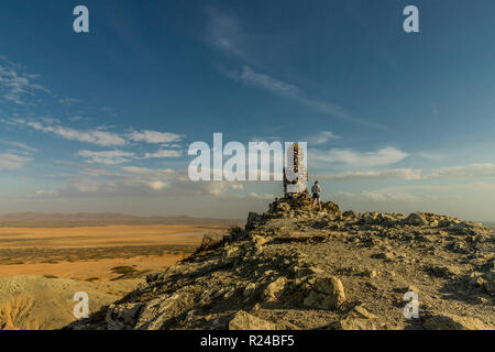 The view from Pilon de Azucar in Cabo de la Vela, Guajira, Colombia, South America Stock Photo