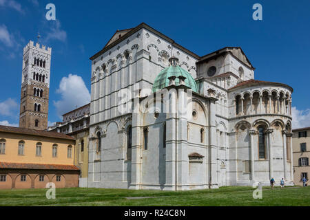 San Martino Cathedral, Lucca, Tuscany, Italy, Europe Stock Photo