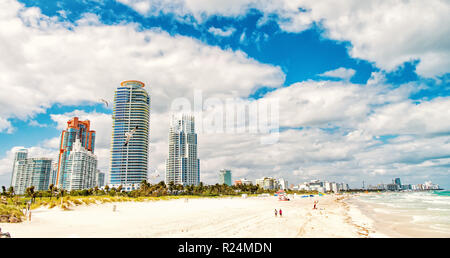 south beach pointe aerial miami florida park alamy paradise