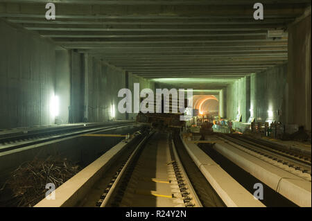 Wien Lainzer Tunnel In Bau Vienna Railway Tunnel Construction Lainzer Tunnel Stock Photo Alamy