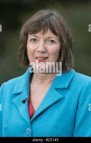 London UK. 16th November 2018. Frances O'Grady General Secretary of the Trades Union Congress speaks to journalists and the media about the Brexit Deal proposal  as the Brexit Fallout affecting  the survival of Prime Minister Theresa May's Government with growing  number of letters of no confidence submitted to the 1922 Committee Credit: amer ghazzal/Alamy Live News Stock Photo