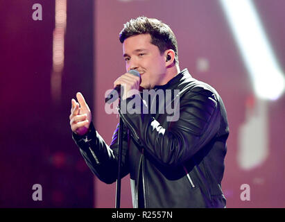 Berlin, Germany. 16th Nov, 2018. Nico Santos appears at the 70th Bambi Media Prize. Photo: Soeren Stache/dpa Stock Photo