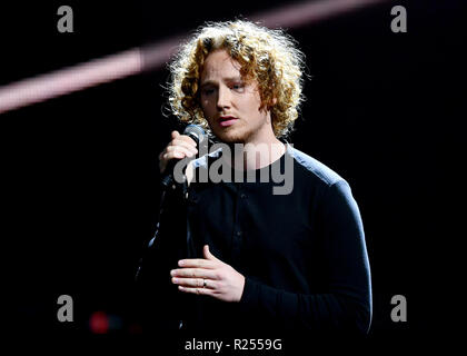 Berlin, Germany. 16th Nov, 2018. Michael Schulte appears at the 70th Bambi Media Award. Photo: Soeren Stache/dpa Stock Photo