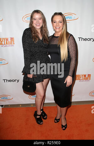 Beverly Hills, Ca. 16th Nov, 2018. Taylor Spreitler, Melissa Joan Hart, at the Lupus LA 16th Annual Hollywood Bag Ladies Luncheon at The Beverly Hilton hotel in Beverly Hills, California on November 16, 2018. Credit: Faye Sadou/Media Punch/Alamy Live News Stock Photo