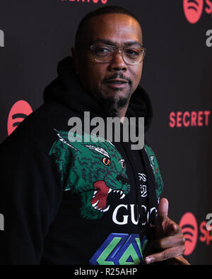 Los Angeles, USA. 16th Nov, 2018. Timbaland attends the Spotify's Secret Genius Awards Hosted By NE-YO at The Theatre at Ace Hotel on November 16, 2018 in Los Angeles, California. Credit: The Photo Access/Alamy Live News Stock Photo