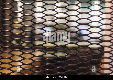 Minimalism interior grid in restaurant interior Stock Photo