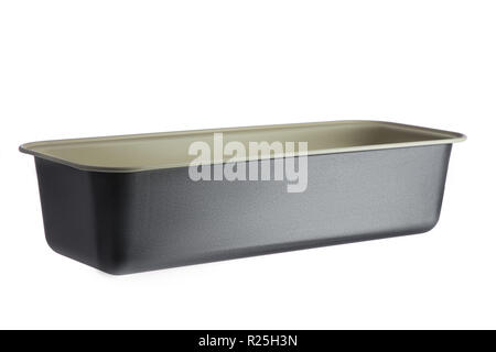 Empty baking tray for cake or bread isolated on white background Stock Photo