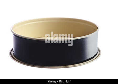 Empty baking tray for cake or bread isolated on white background Stock Photo
