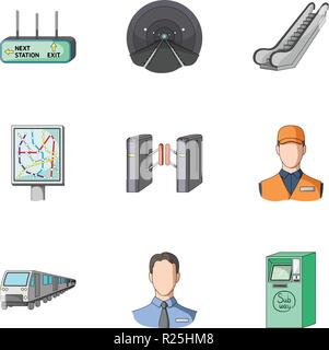 Public, electric transport and other  icon in cartoon style.Payment, machine, transport icons in set collection. Stock Vector