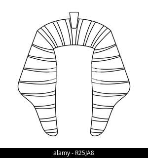 Nemesi con in outline style isolated on white background. Hats symbol vector illustration. Stock Vector