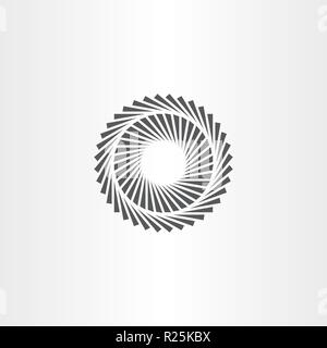 geometric optic illusion vector icon Stock Vector