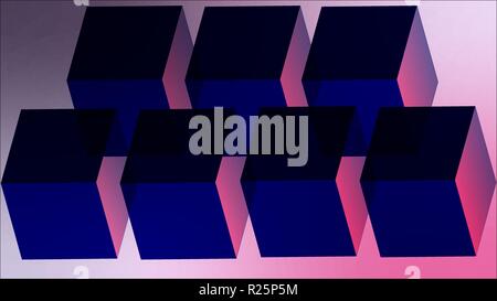 Composition with a cubes on gradient background vector illustration Stock Vector