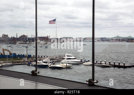 View from the ICA Boston Museum at sunset Stock Photo