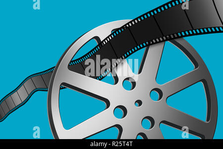 https://l450v.alamy.com/450v/r25t4t/movie-film-reels-are-seen-in-this-3-d-illustration-about-the-cinema-industry-and-films-in-general-r25t4t.jpg