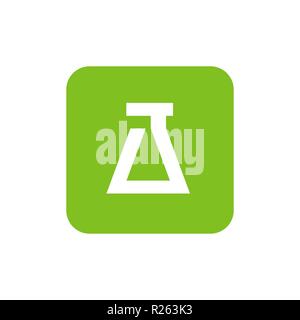 Square Lab Logo Element, Vector Illustration Icon Design Stock Vector