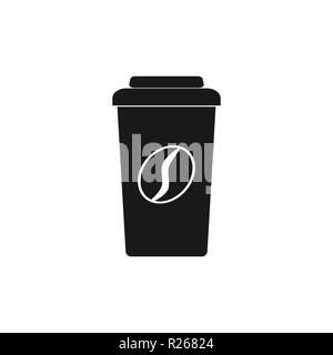 Coffee cup icon. Vector illustration Flat Stock Vector