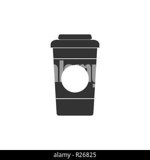 Coffee cup icon. Vector illustration Flat Stock Vector