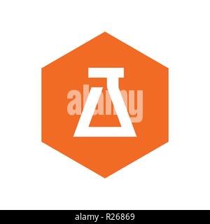 Hexagon Lab Icon, Logo Element, Vectori Illustration Design Stock Vector