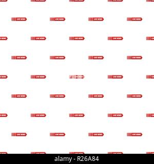 Live news arrow pattern seamless in flat style for any design Stock Vector