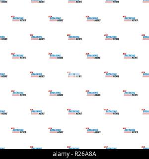 Live report pattern seamless in flat style for any design Stock Vector