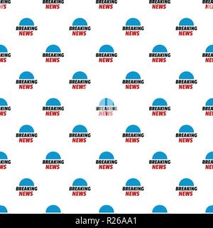 Live media pattern seamless in flat style for any design Stock Vector