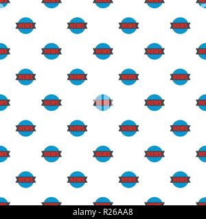 Important news pattern seamless in flat style for any design Stock Vector