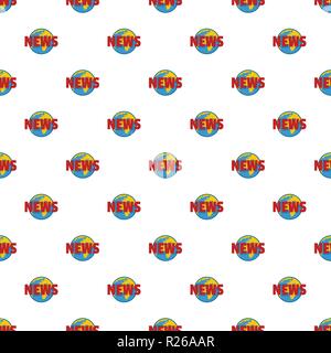 Hot news pattern seamless in flat style for any design Stock Vector