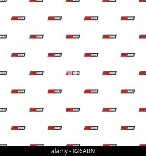 Reportage pattern seamless in flat style for any design Stock Vector