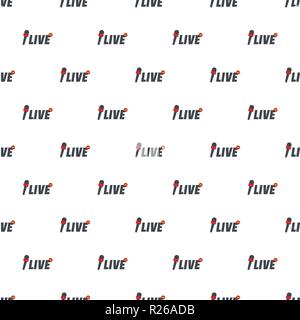 Live pattern seamless in flat style for any design Stock Vector