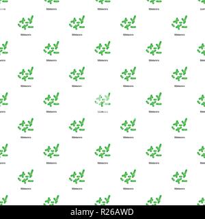 Bifidobacteria pattern seamless in flat style for any design Stock Vector