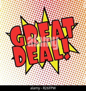 follow us comic explosion with red dots on white Stock Vector