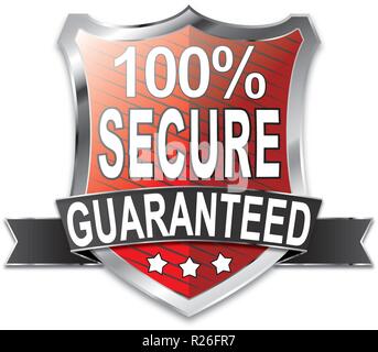 modern shield web icon on white Backgroud Stock Vector