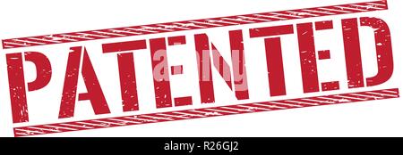 red rubber stamp with text on white background Stock Vector