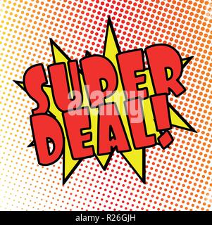 follow us comic explosion with red dots on white Stock Vector