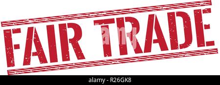 textured red Stamp on white background illustration Stock Vector