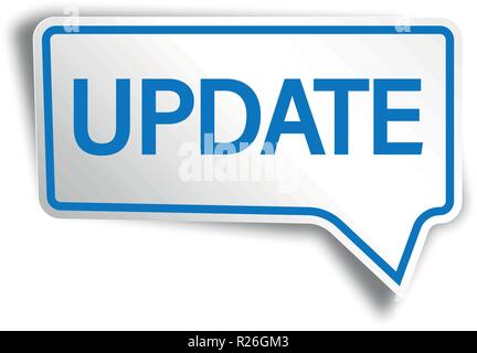square speech bubble with shadow on white background Stock Vector
