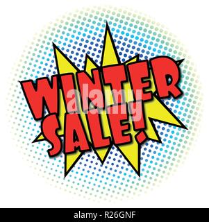 POP comic explosion with dots on white Stock Vector