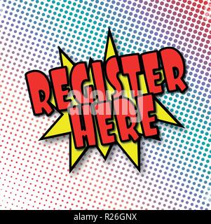 big sale comic explosion with red dots on white Stock Vector